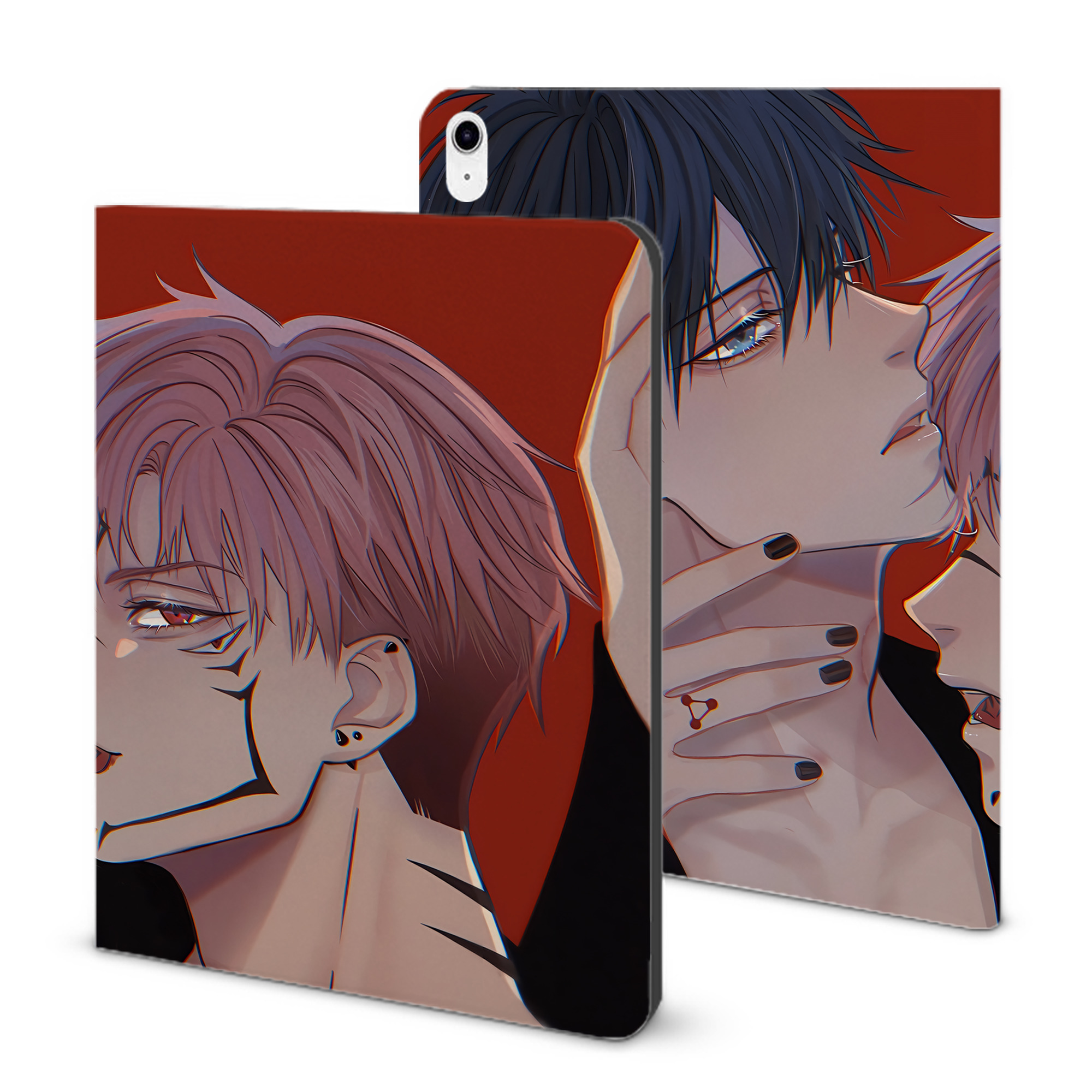 （画像用） 呪術廻戦 Jujutsu Kaisen IPad ケース ブック型 PUレザー TPU 耐衝撃 軽量 薄型 ペン収納なし 全面保護 IPad 各モデル対応